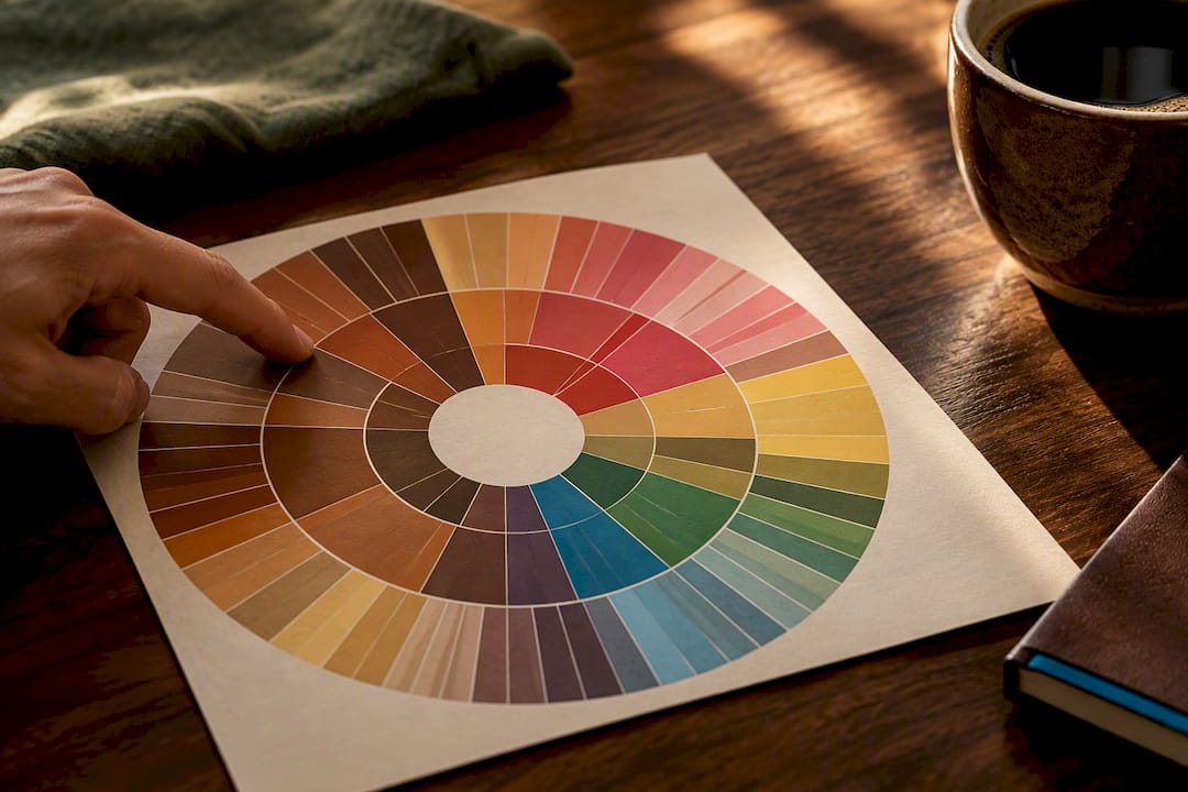 Home brewer using a coffee flavor wheel