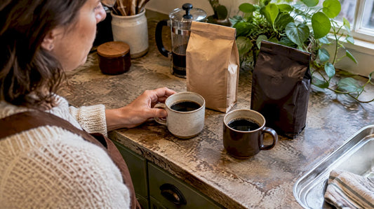 Fresh roasted and store bought coffee comparison